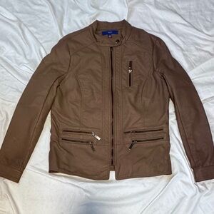 Apt. 9 Women's Faux Leather Moto Jacket Medium